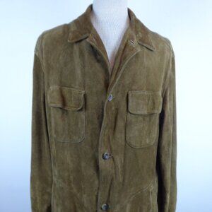 BANANA REPUBLIC BROWN SUEDE LEATHER Jacket L Men